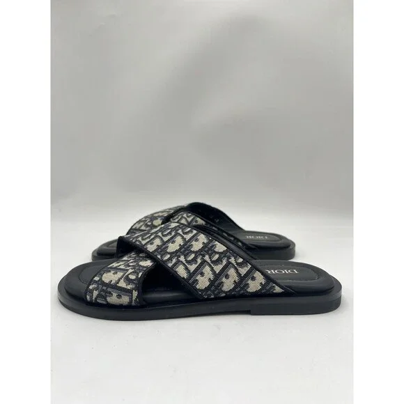 Dior Alias sandal in beige and black Dior Oblique jacquard Size 40 - Picture 3 of 6